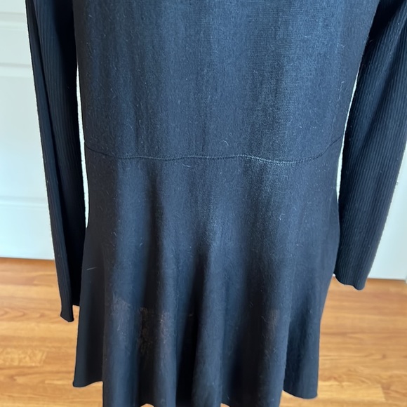 Eileen Fisher drape front lightweight merino wool cardigan - Picture 3 of 9